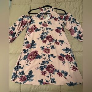 American Eagle Outfitters Floral Cold Shoulder Dress | XS